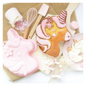 Unicorn set with mold, cutter, spatula and whisk