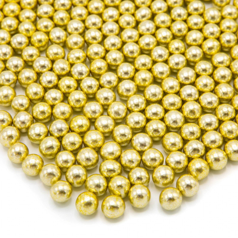 Happy Sprinkles Gold Metallic Chocolate Balls 90 g