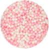 Perles en sucre roses et blanches Funcakes 60 g