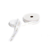 Ruban satin 2,5cm x 35y ruban décoratif blanc 32m