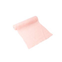 Pink table runner in cotton gauze 30 cm x 3 m