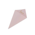 Love powder pink and gold cones x10