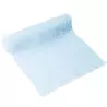 Chemin de table bleu en gaze de coton 30 cm x 3 m