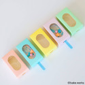 Popsicle boxes with pastel blue windows x 10