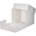 Caja para tartas blanca y cuadrada de 30,5 cm x 30 cm de altura