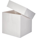 Caja para tartas blanca y cuadrada de 30,5 cm x 30 cm de altura