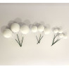 Bolas blancas de diámetros variados x10
