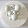 Bolas blancas de diámetros variados x10