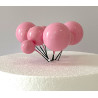 Bolas rosas para bebés de diámetros variados x10