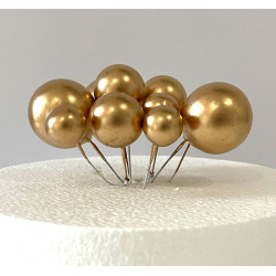 Gold ball toppers assorted...