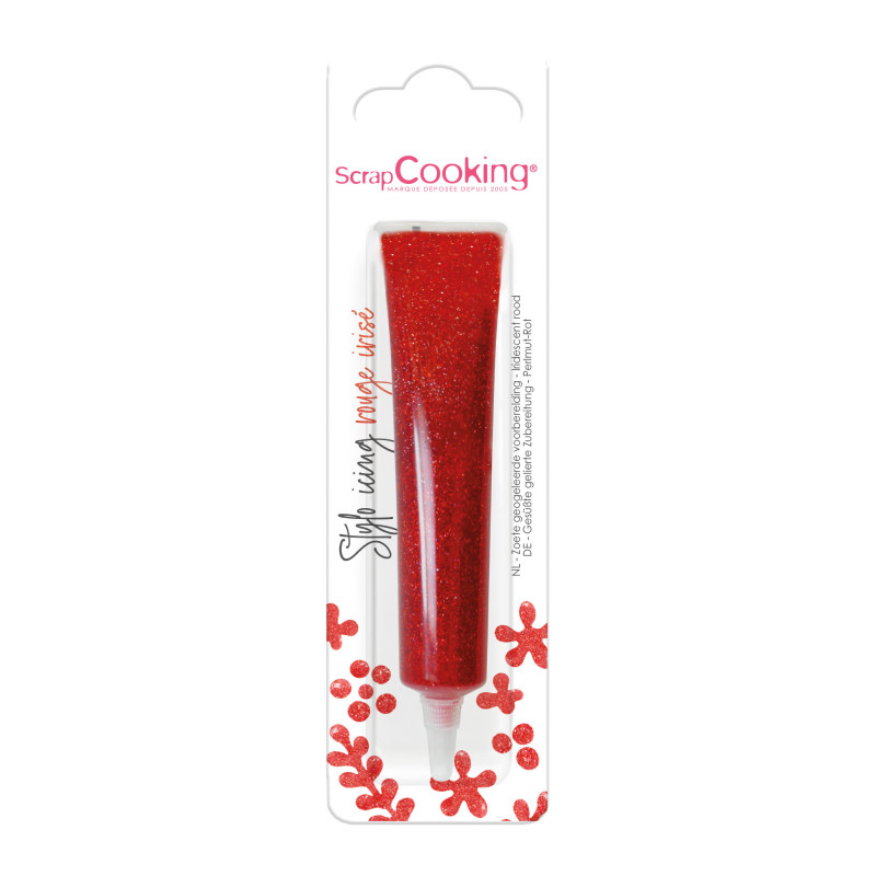 Iridescent red icing pen 26g