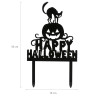 Topper black Happy Halloween