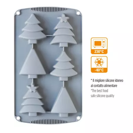Silicone mold Christmas tree x6 cavities