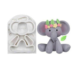 Silicone mold baby elephant