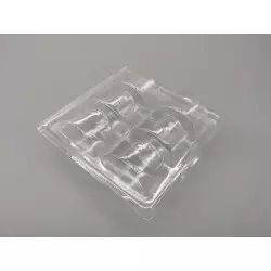 5 cajas de 6 macarrones de plástico transparente