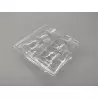 5 cajas de 6 macarrones de plástico transparente