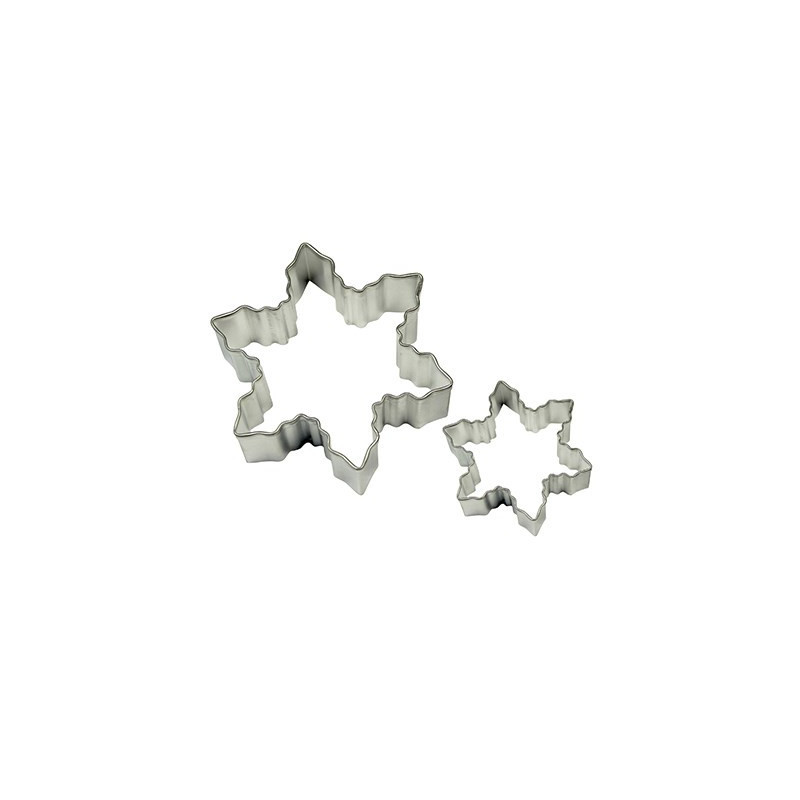 Snowflake cookie cutters PME x2 sizes