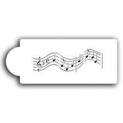 Stencil Music Notes Score