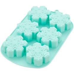 Snowflake silicone mold Wilton x6 cavities