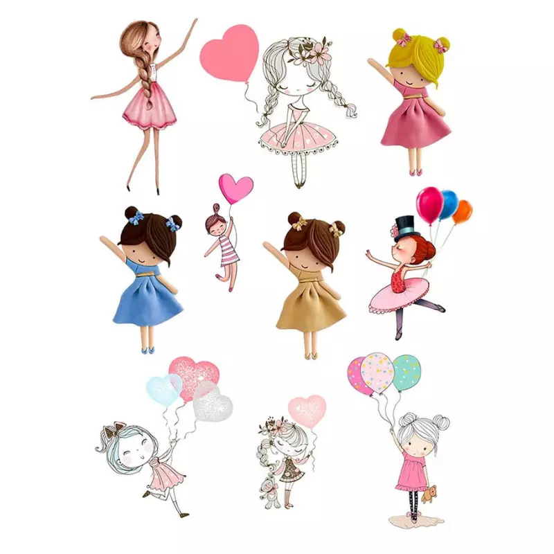 Girls' food decoration kit and its balloons