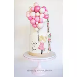 Kit de decoración de comida para niñas con globos