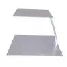 Floating SQUARE structure in stainless steel - Side foot