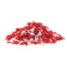 Cœurs en sucre rouges et blancs 100 g