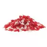 Red and white sugar hearts 100 g
