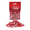 Red and white sugar hearts 100 g