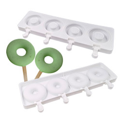 Popsicle donuts mold x4 cavities