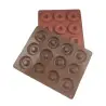 Moule à Donuts En Silicone Pour 5 Pièces - Antiadhésif, Réutilisable - Compatible Four Et Air Fryer - Dimensions 21x16x6 Cm