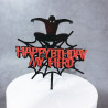 Pastel topper Spiderman Happy Birthday tela de araña