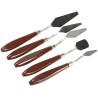 Set of 5 artistic spatulas