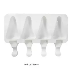 Popsicle mold triangle x 4 cavities