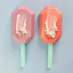 Mould 8 origami diamond popsicles