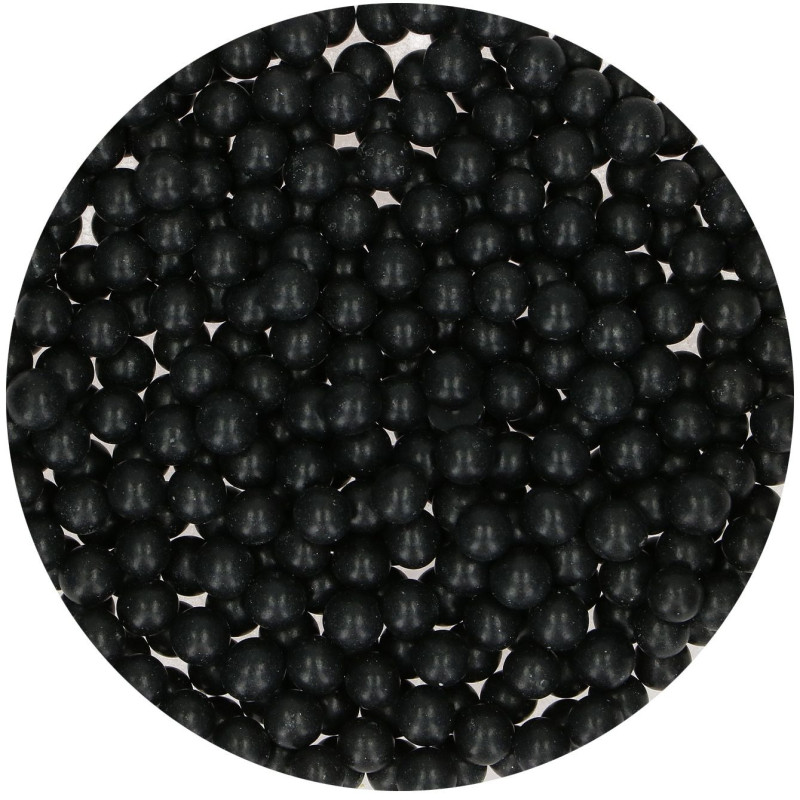 Perles en sucre noires Funcakes 80g