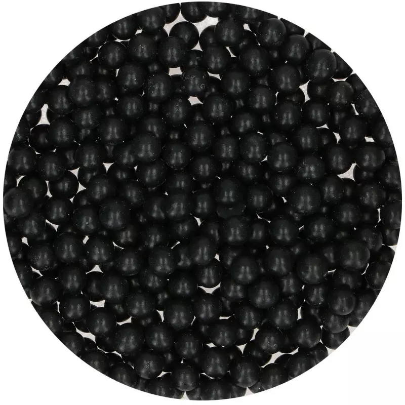 Perles en sucre noires Funcakes 80g