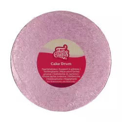 Bandeja rosa gruesa para tartas redondas de 20 cm Funcakes