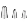 Lot De 3 Douilles à Herbe Professionnelles (n°233, 234, 29) – Acier Inoxydable – Pour Décorer Gâteaux, Cupcakes - 10