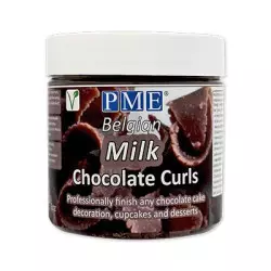 Chocolate curls Milk chocolate PME 85g