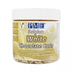 Chocolate curls white chocolate PME 85 g