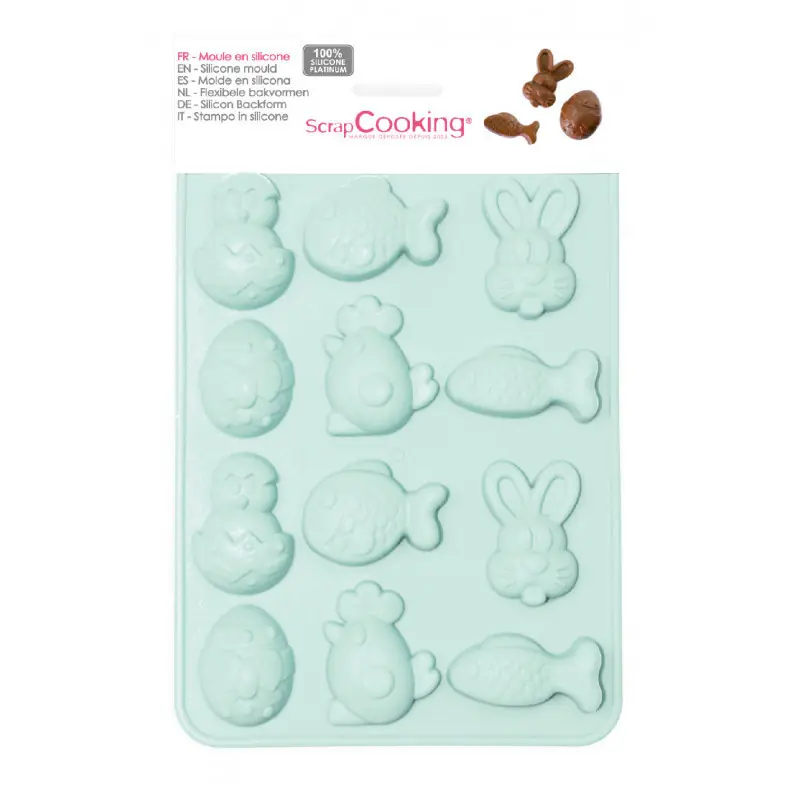 Moule silicone chocolats de Pâques Scrapcooking