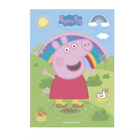 Peppa Pig decoración sin levadura 14x21 cm