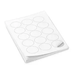 25 A4 sheets of pre-cut 5cm edible mini-discs