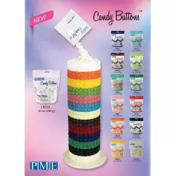 Candy Melt Buttons PME chocolat coloré 340g