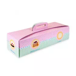 Box for rolled cakes 35,5 x 13 cm