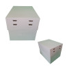 Rectangular cake box with adjustable height
