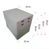 Caja rectangular para tartas con altura regulable