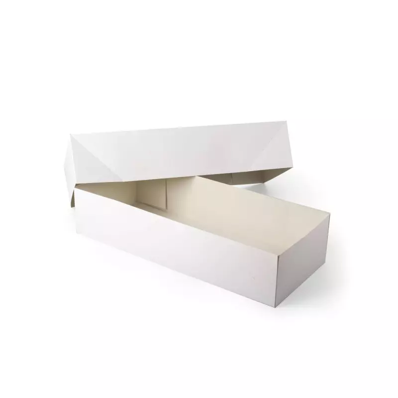 White box for rolled cakes 43 x 18 cm