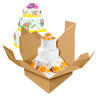 Kraft cake box with handle and great height